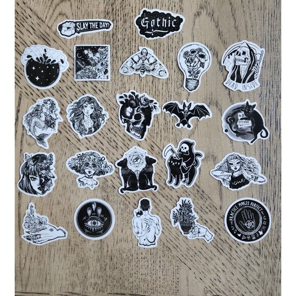 Other | Gothic Stickers Horror Stickers 5 Skeleton Stickers | Poshmark
